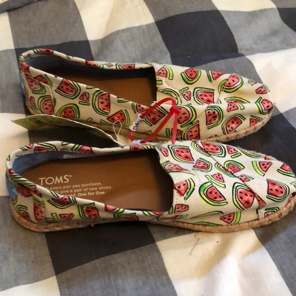 Watermelon print shoes